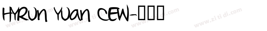 HYRun Yuan CEW字体转换